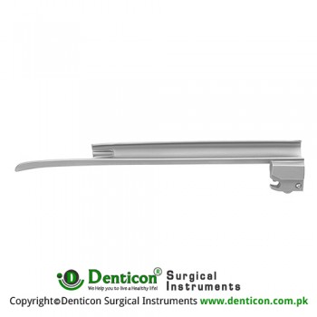 Corona™ Premium Fiber Optic Miller Laryngoscope Blade Fig. 1 - For Children Stainless Steel, Working Length 80 mm